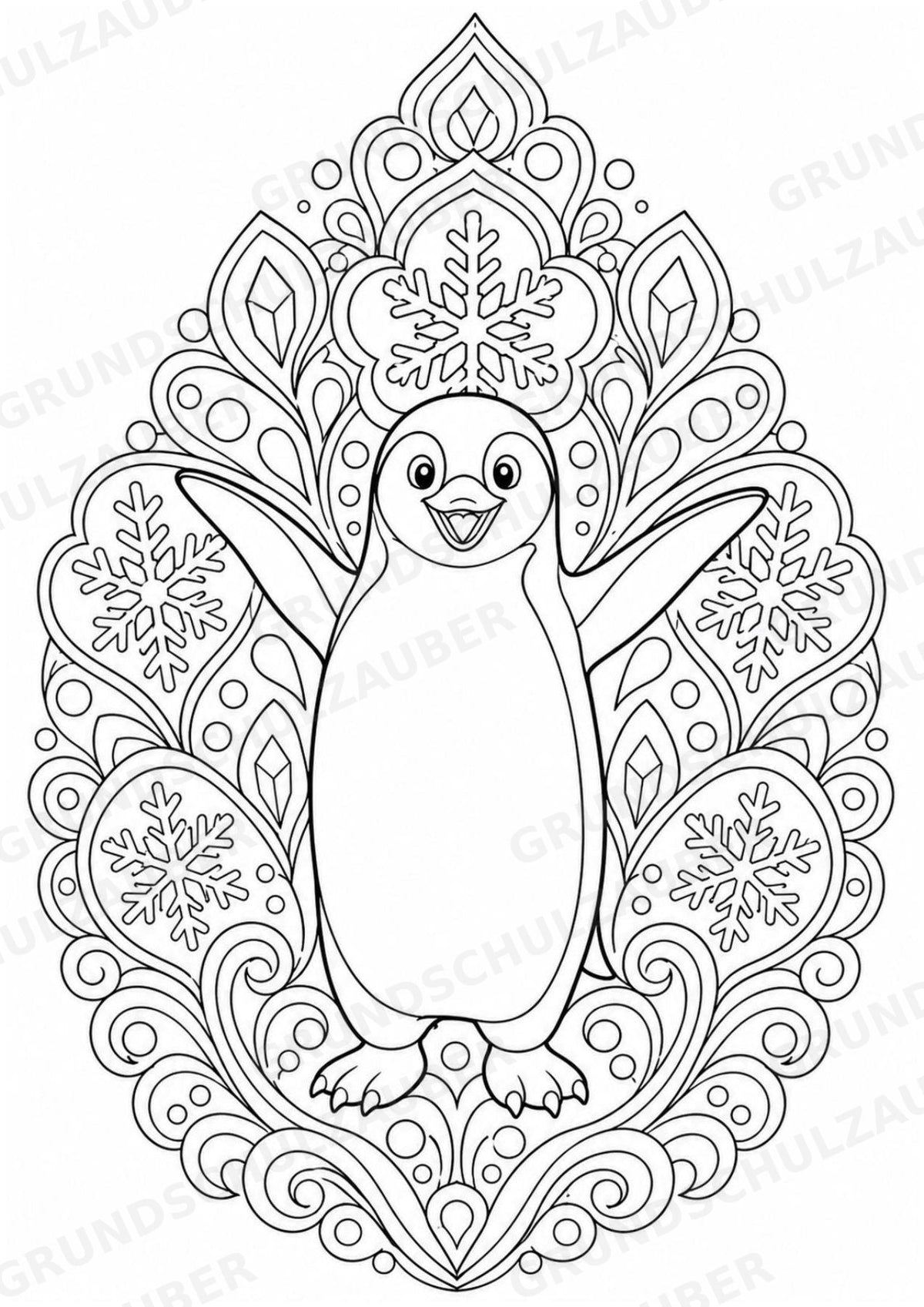 Zootiere Mandalas Ausmalbilder – Tiere – 15 Malvorlagen – Materialseite 8