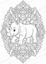 Zootiere Mandalas Ausmalbilder – Tiere – 15 Malvorlagen – Materialseite 10