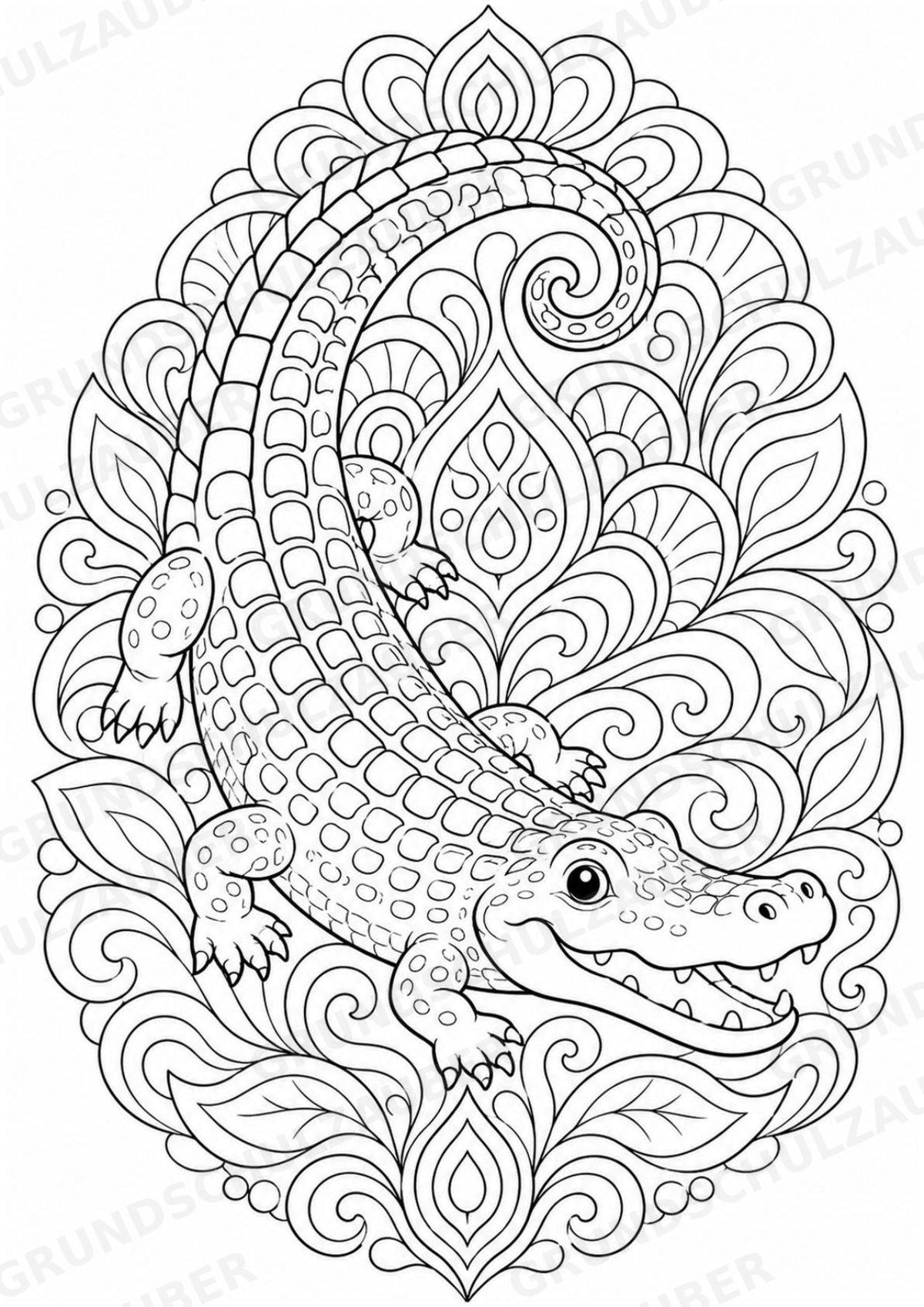 Zootiere Mandalas Ausmalbilder – Tiere – 15 Malvorlagen – Materialseite 14