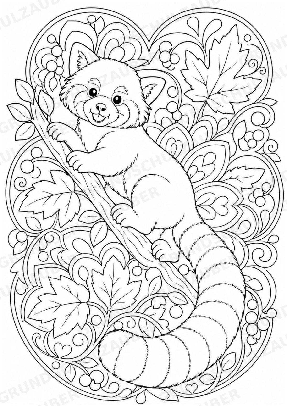 Zootiere Mandalas Ausmalbilder – Tiere – 15 Malvorlagen – Materialseite 15