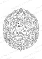Zwerge Mandalas Ausmalbilder – Märchen – 15 Malvorlagen – Materialseite 2