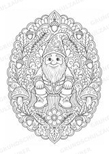 Zwerge Mandalas Ausmalbilder – Märchen – 15 Malvorlagen – Materialseite 3