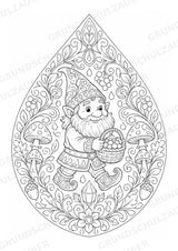 Zwerge Mandalas Ausmalbilder – Märchen – 15 Malvorlagen – Materialseite 4