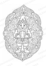 Zwerge Mandalas Ausmalbilder – Märchen – 15 Malvorlagen – Materialseite 7