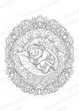 Zwerge Mandalas Ausmalbilder – Märchen – 15 Malvorlagen – Materialseite 10