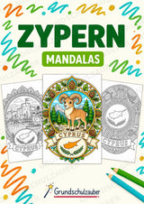 Zypern Mandalas Ausmalbilder – Länder und Kulturen – 15 Malvorlagen – Cover