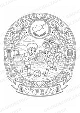 Zypern Mandalas Ausmalbilder – Länder und Kulturen – 15 Malvorlagen – Materialseite 10