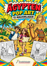 Ägypten POP Art Ausmalbilder 15 Malvorlagen – Cover