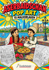 Aserbaidschan POP Art Ausmalbilder 15 Malvorlagen – Cover