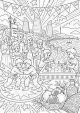 Aserbaidschan POP Art Ausmalbilder 15 Malvorlagen – Materialseite 7