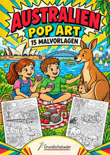 Australien POP Art Ausmalbilder 15 Malvorlagen – Cover