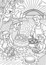 Australien POP Art Ausmalbilder 15 Malvorlagen – Materialseite 6