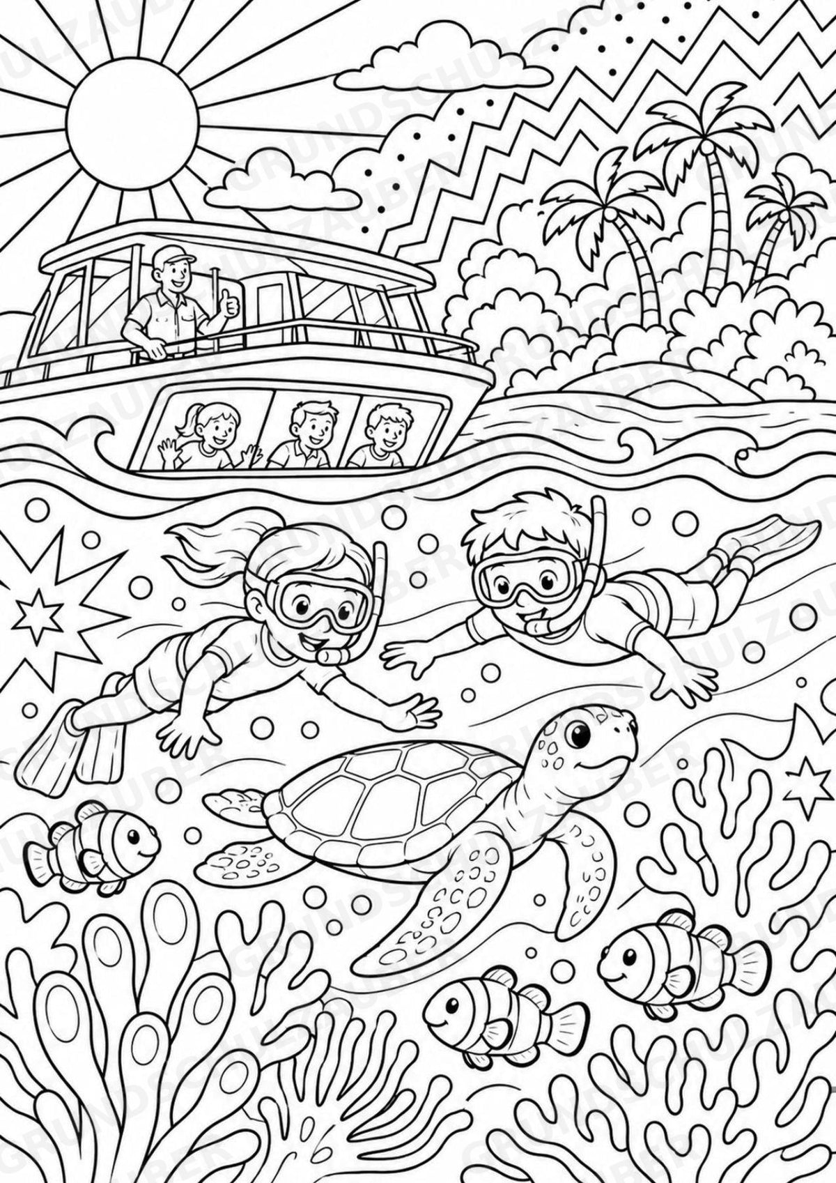 Australien POP Art Ausmalbilder 15 Malvorlagen – Materialseite 10