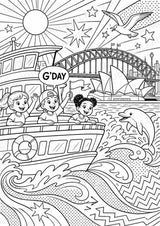 Australien POP Art Ausmalbilder 15 Malvorlagen – Materialseite 12
