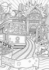 Australien POP Art Ausmalbilder 15 Malvorlagen – Materialseite 14