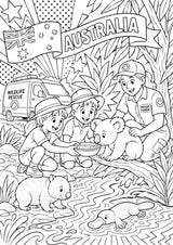Australien POP Art Ausmalbilder 15 Malvorlagen – Materialseite 15