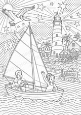 Bahamas POP Art Ausmalbilder 15 Malvorlagen – Materialseite 8