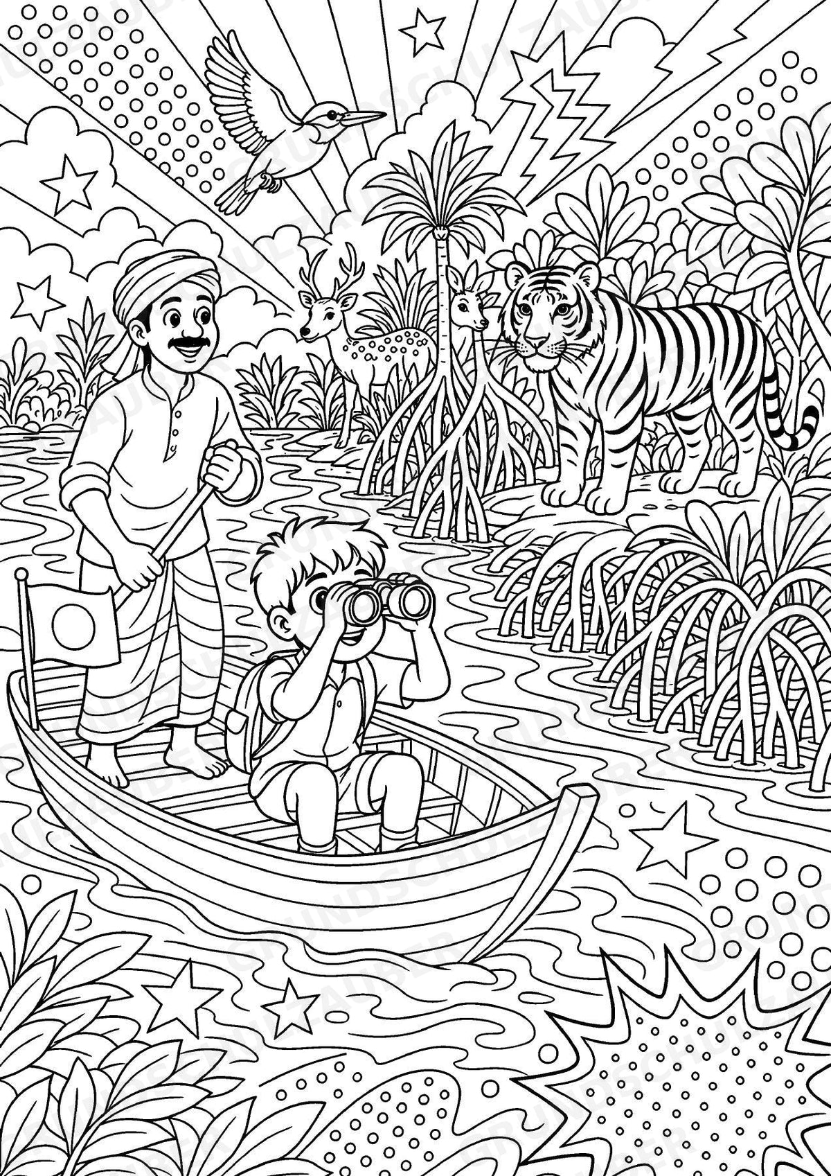 Bangladesch POP Art Ausmalbilder 15 Malvorlagen – Materialseite 3