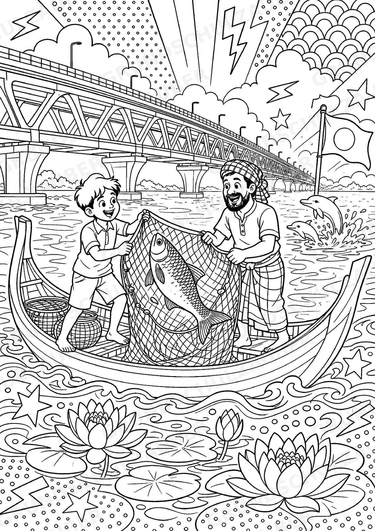 Bangladesch POP Art Ausmalbilder 15 Malvorlagen – Materialseite 4