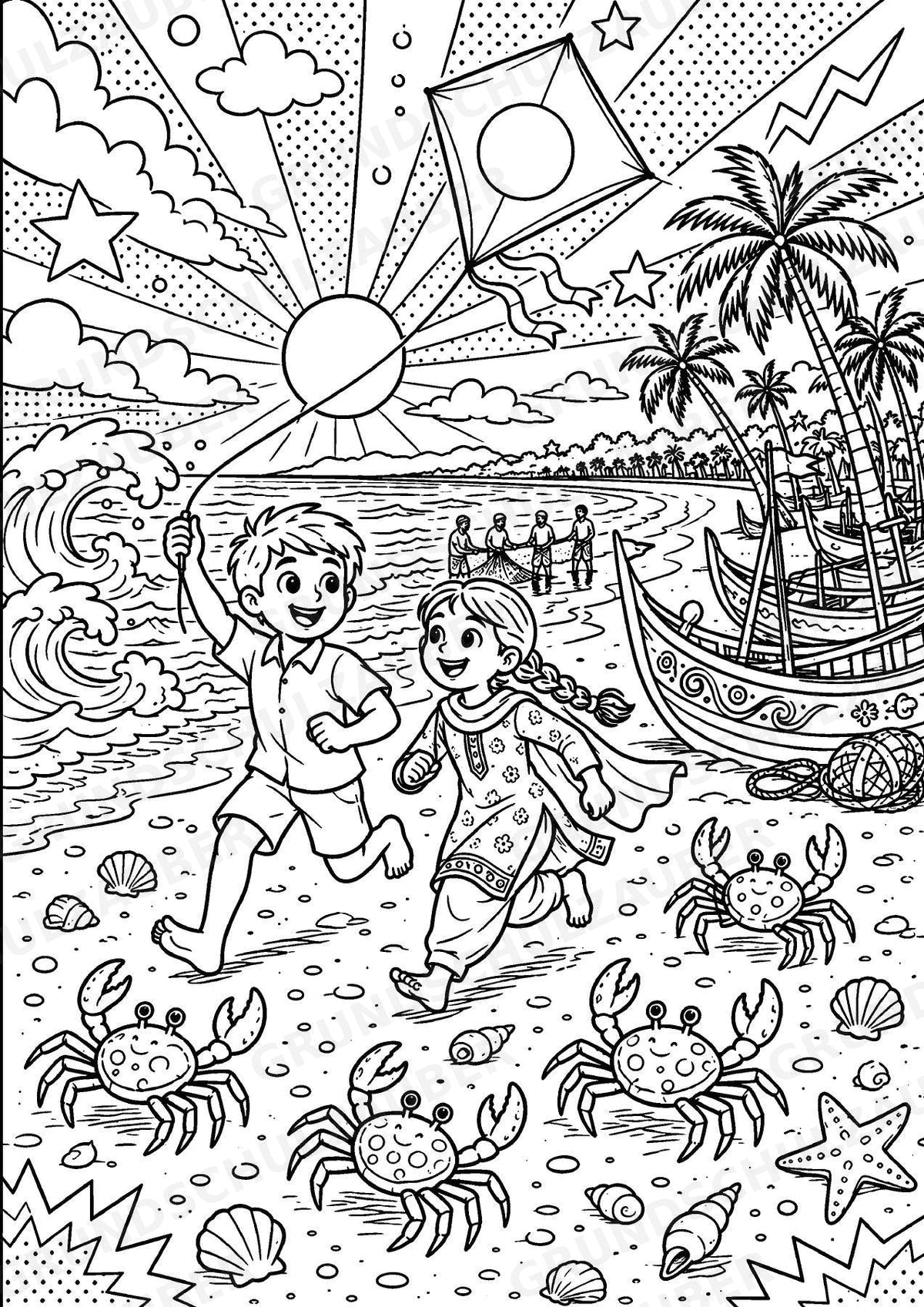 Bangladesch POP Art Ausmalbilder 15 Malvorlagen – Materialseite 5