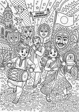 Bangladesch POP Art Ausmalbilder 15 Malvorlagen – Materialseite 8