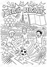 Belgien POP Art Ausmalbilder 15 Malvorlagen – Materialseite 11