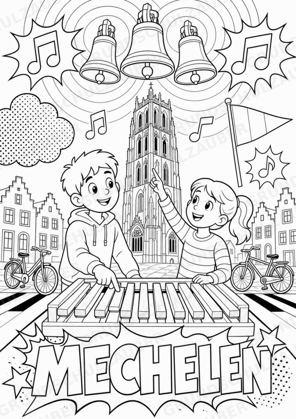 Belgien POP Art Ausmalbilder 15 Malvorlagen – Materialseite 15