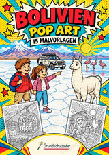 Bolivien POP Art Ausmalbilder 15 Malvorlagen – Cover