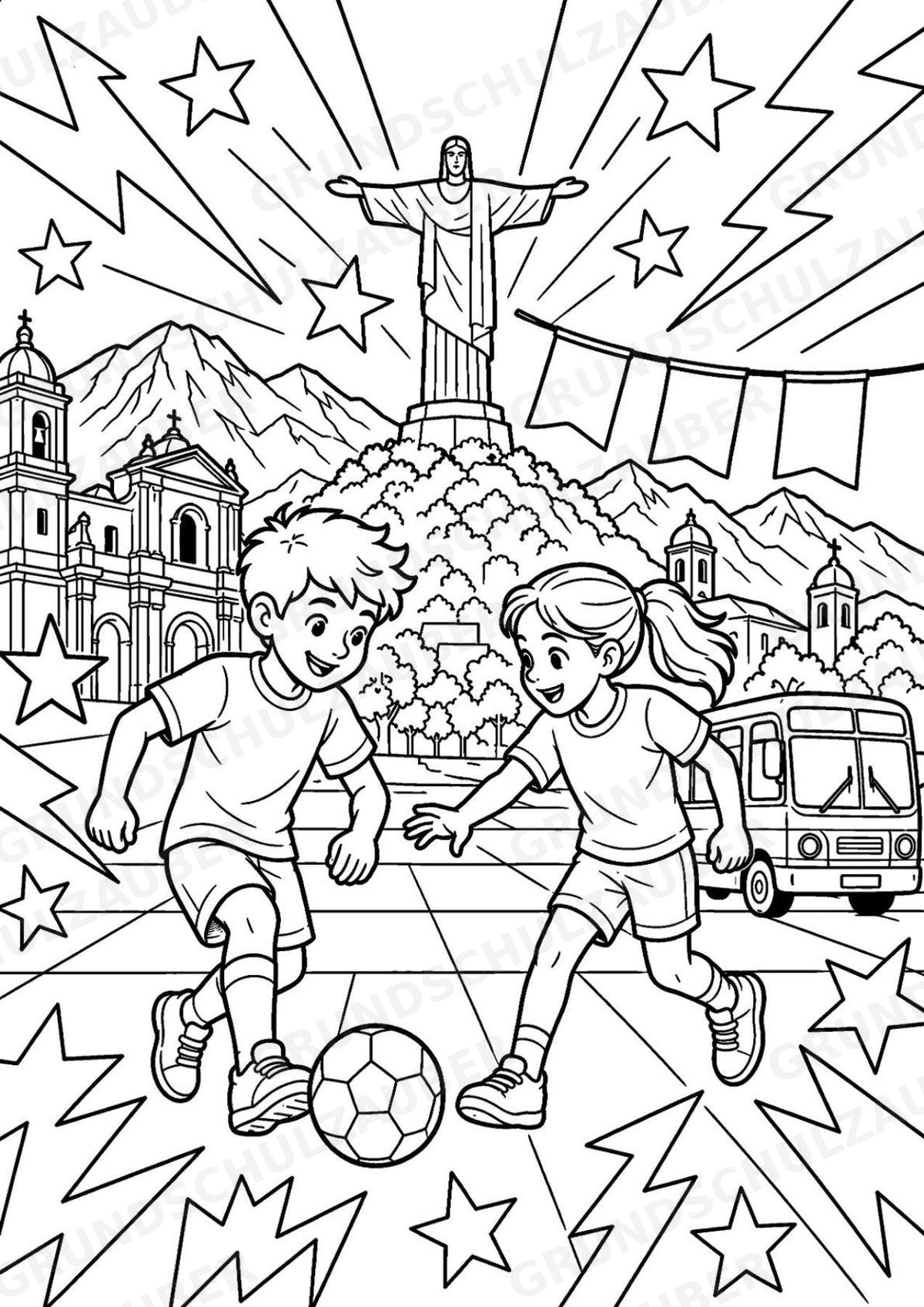 Bolivien POP Art Ausmalbilder 15 Malvorlagen – Materialseite 15
