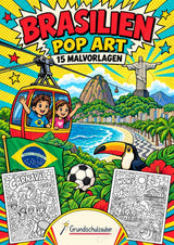 Brasilien POP Art Ausmalbilder 15 Malvorlagen – Cover