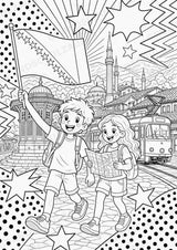 Bosnien POP Art Ausmalbilder 15 Malvorlagen – Materialseite 2