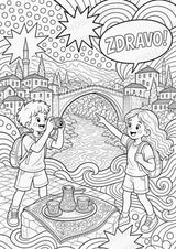 Bosnien POP Art Ausmalbilder 15 Malvorlagen – Materialseite 3