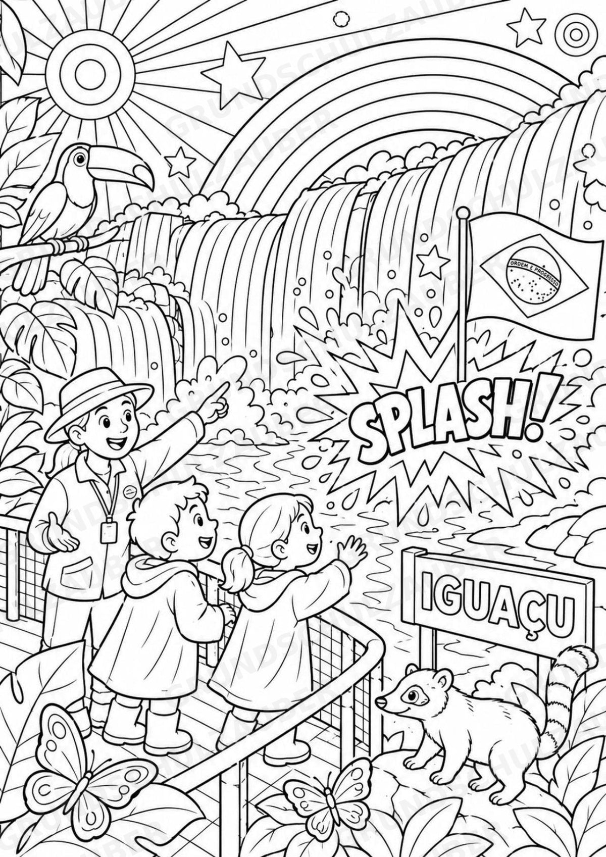 Brasilien POP Art Ausmalbilder 15 Malvorlagen – Materialseite 5