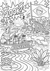 Brasilien POP Art Ausmalbilder 15 Malvorlagen – Materialseite 8