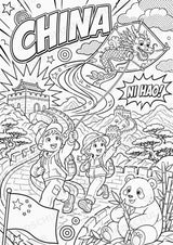 China POP Art Ausmalbilder 15 Malvorlagen – Materialseite 2
