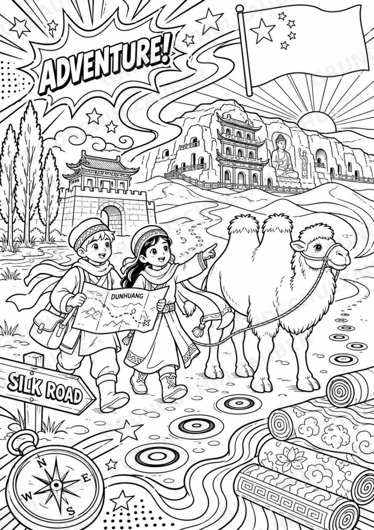 China POP Art Ausmalbilder 15 Malvorlagen – Materialseite 11