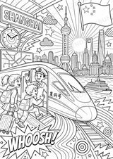 China POP Art Ausmalbilder 15 Malvorlagen – Materialseite 12