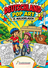 Deutschland POP Art Ausmalbilder 15 Malvorlagen – Cover