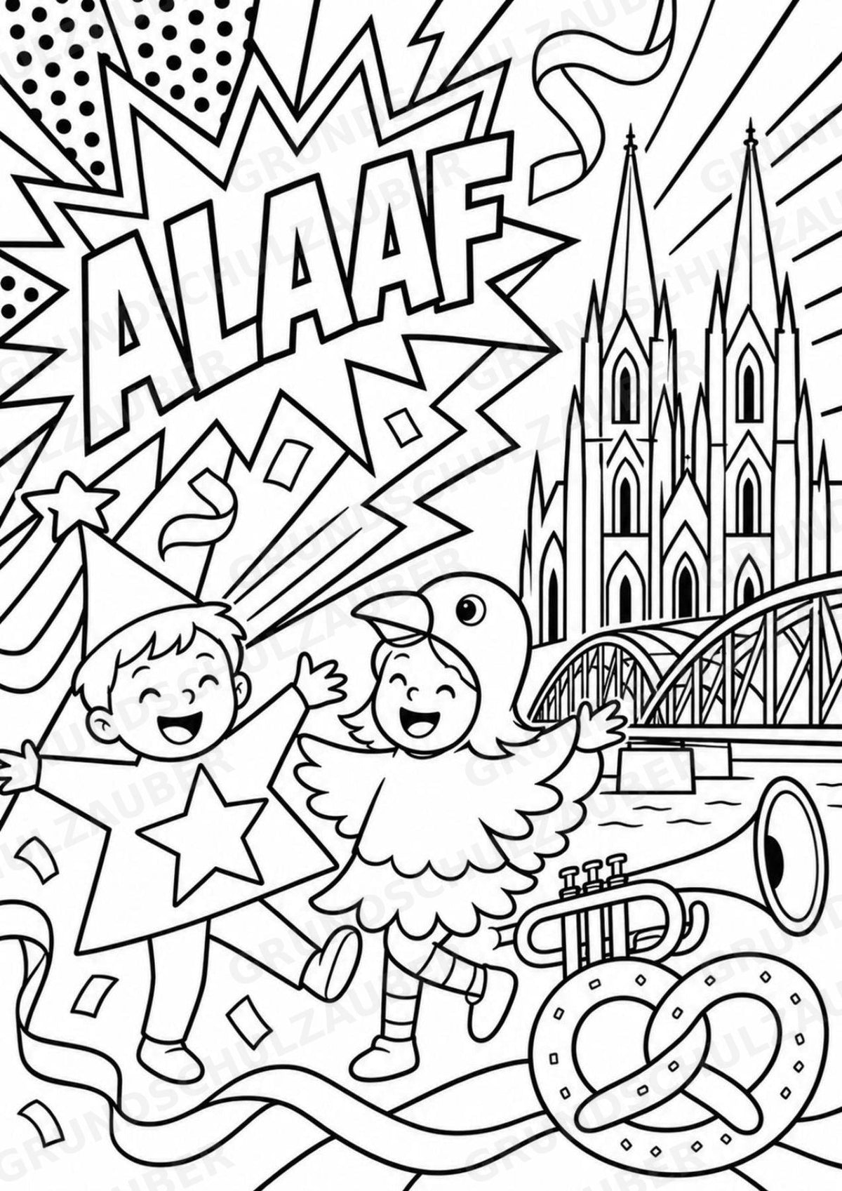 Deutschland POP Art Ausmalbilder 15 Malvorlagen – Materialseite 11