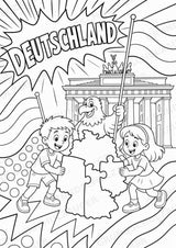 Deutschland POP Art Ausmalbilder 15 Malvorlagen – Materialseite 16