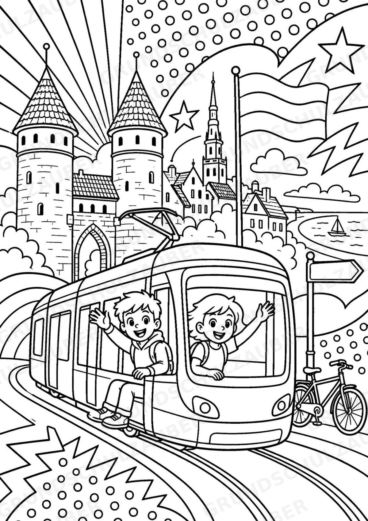 Estland POP Art Ausmalbilder 15 Malvorlagen – Materialseite 2