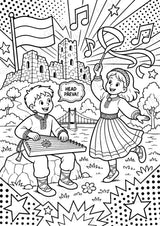 Estland POP Art Ausmalbilder 15 Malvorlagen – Materialseite 13
