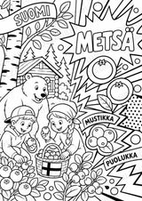 Finnland POP Art Ausmalbilder 15 Malvorlagen – Materialseite 10