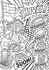 Finnland POP Art Ausmalbilder 15 Malvorlagen – Materialseite 11