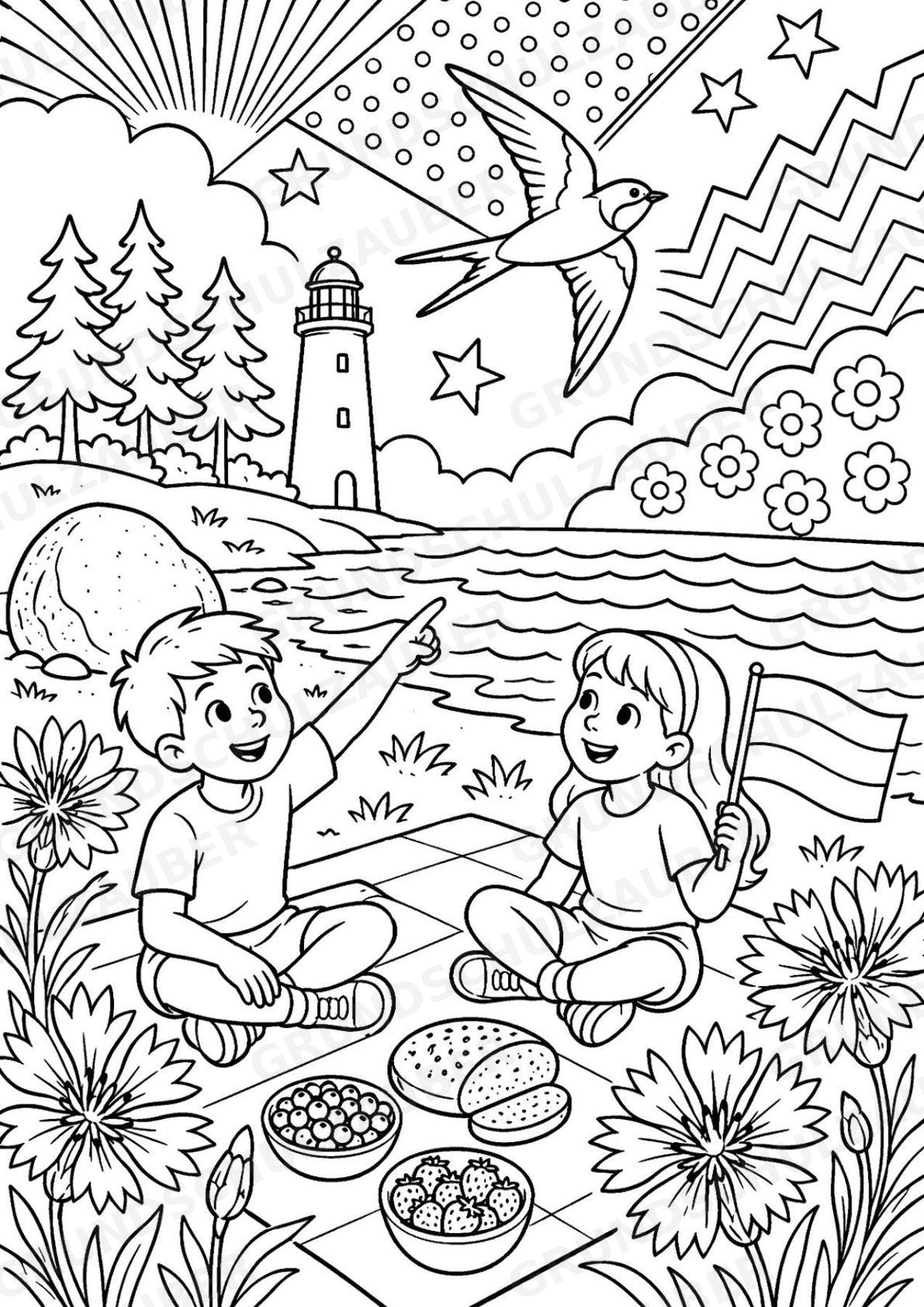 Estland POP Art Ausmalbilder 15 Malvorlagen – Materialseite 16