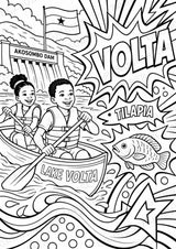 Ghana POP Art Ausmalbilder 15 Malvorlagen – Materialseite 5