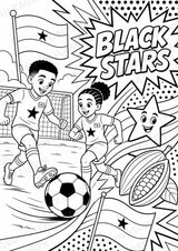 Ghana POP Art Ausmalbilder 15 Malvorlagen – Materialseite 9