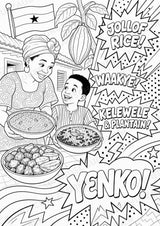 Ghana POP Art Ausmalbilder 15 Malvorlagen – Materialseite 16