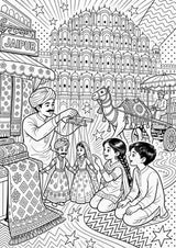 Indien POP Art Ausmalbilder 15 Malvorlagen – Materialseite 4