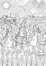 Indien POP Art Ausmalbilder 15 Malvorlagen – Materialseite 9